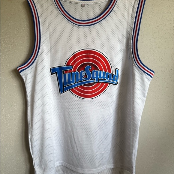 Men’s White TuneSquad #10 Lola Basketball Jersey - Picture 1 of 4